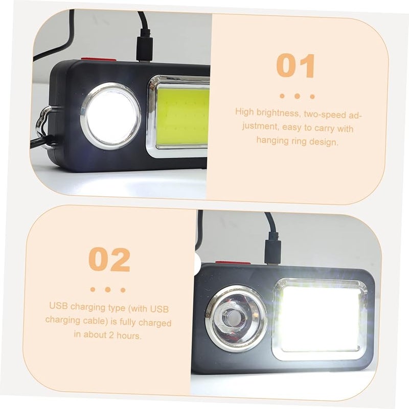 ضوء عمل LED طوارئ محمول يعمل بالطاقة الشمسية عبر USB للتخييم الخارجي والمشي لمسافات طويلة وصيد الأسماك - Image 5